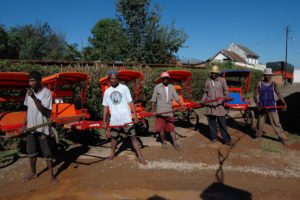 Pousse-Pousse in Antsirabe, Madagaskar
